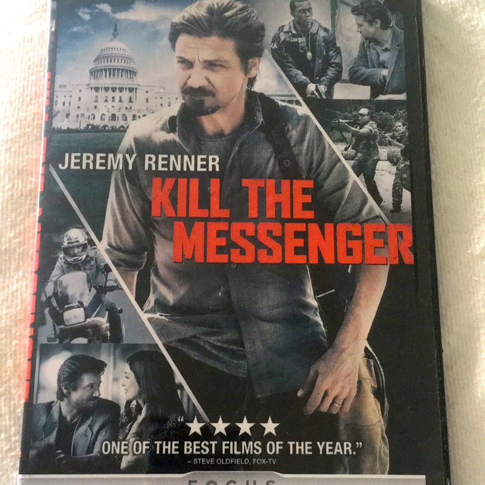 🍿 4/$20 Kill the Messenger DVD Jeremy Renner True Story Mystery Thriller